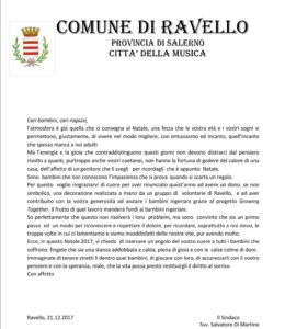 LETTERA-SINDACO-RAVELLO-soslidarietà-onlus